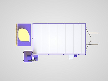 Обитаемая камера дробеструйной обработки внутреннего исполнения SPK-7.4.3