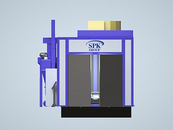 Обитаемая камера дробеструйной обработки внутреннего исполнения SPK-7.4.3